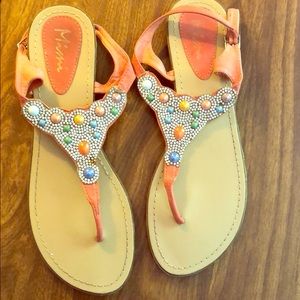 Pretty open toe slips